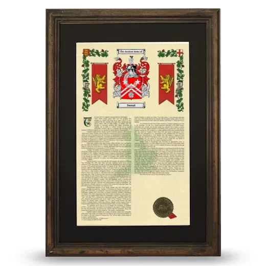 Sweat Deluxe Armorial Framed - Brown