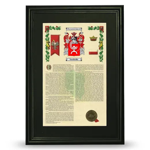 Swedersky Deluxe Armorial Framed - Black