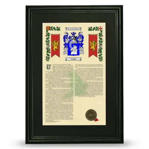 Tackel Deluxe Armorial Framed - Black