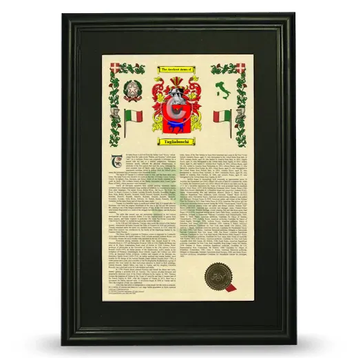 Tagliaboschi Deluxe Armorial Framed - Black
