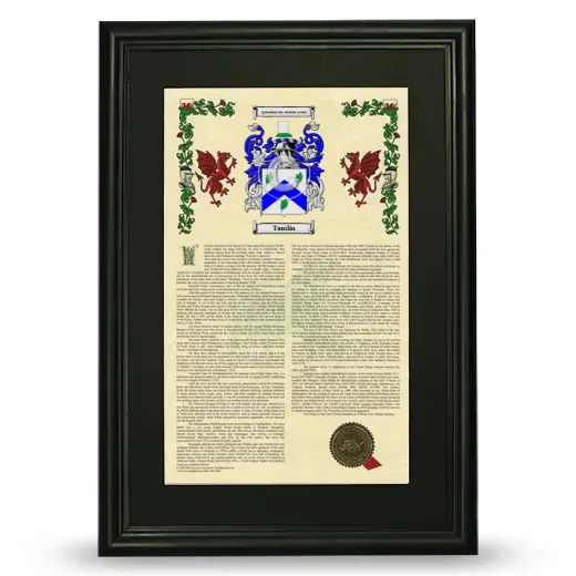 Tamlin Deluxe Armorial Framed - Black
