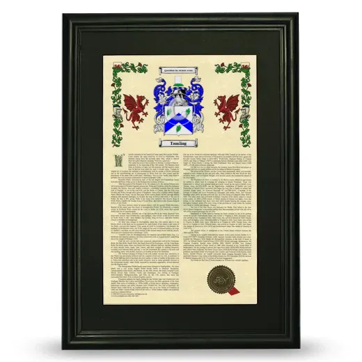 Tamling Deluxe Armorial Framed - Black