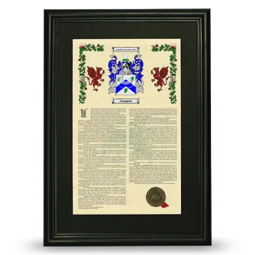 Tampent Deluxe Armorial Framed - Black