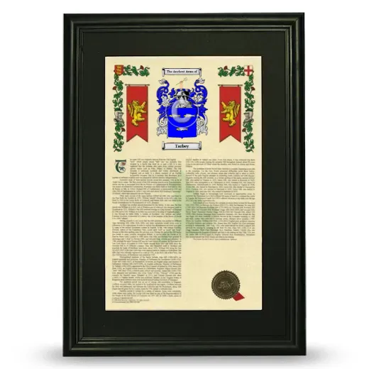Tarbey Deluxe Armorial Framed - Black