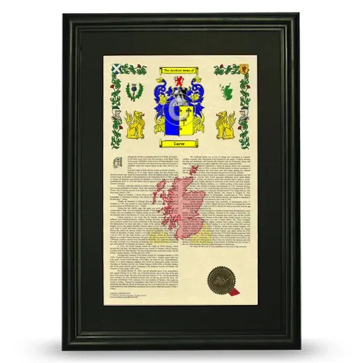 Tarve Deluxe Armorial Framed - Black