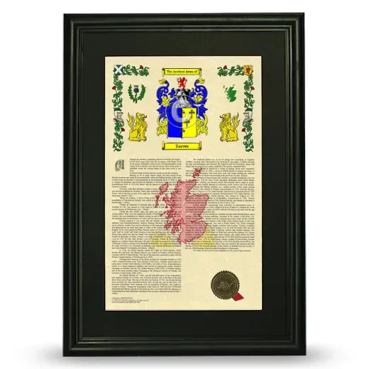 Tarves Deluxe Armorial Framed - Black