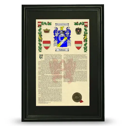 Taubman Deluxe Armorial Framed - Black