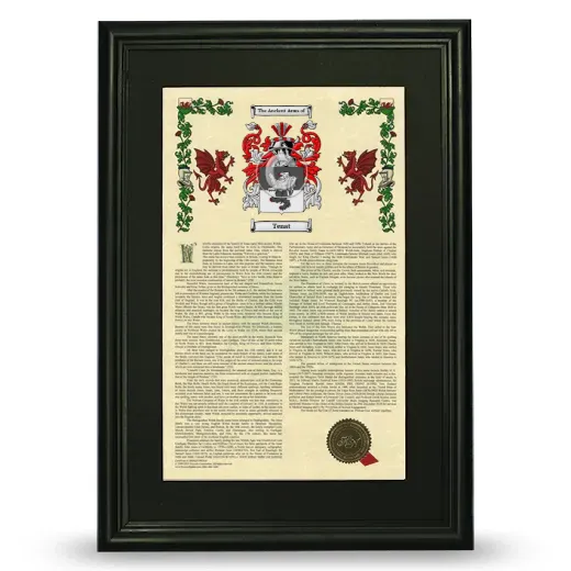 Tenat Deluxe Armorial Framed - Black