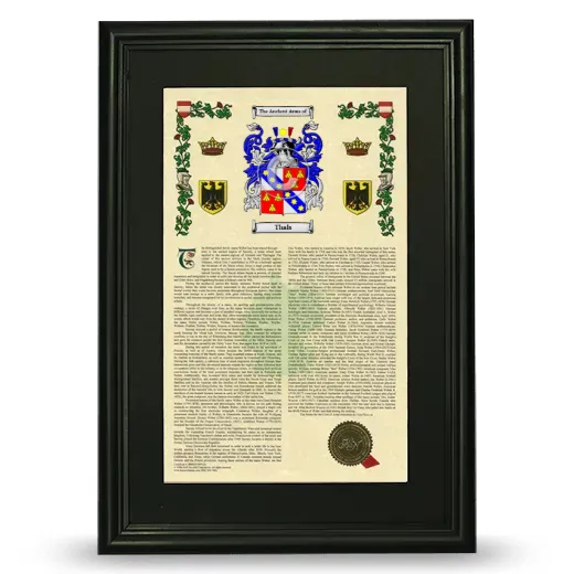 Thals Deluxe Armorial Framed - Black