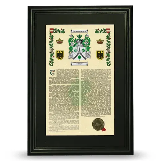 Thayer Deluxe Armorial Framed - Black