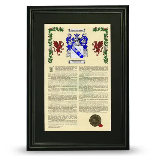 Thomason Deluxe Armorial Framed - Black