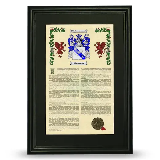 Thomaston Deluxe Armorial Framed - Black