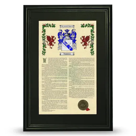 Thomison Deluxe Armorial Framed - Black