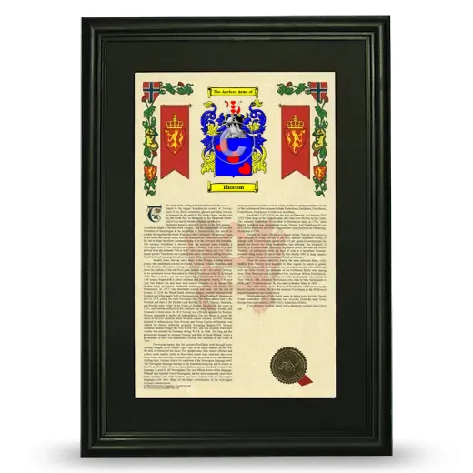 Thorson Deluxe Armorial Framed - Black