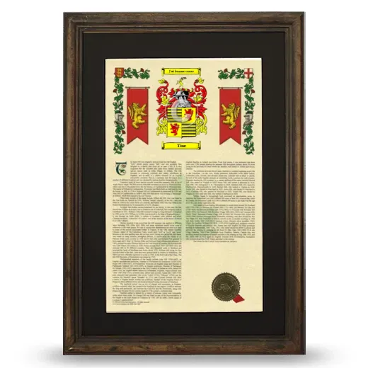 Tine Deluxe Armorial Framed - Brown