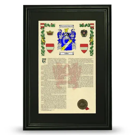 Tober Deluxe Armorial Framed - Black