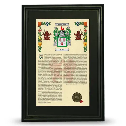 Todde Deluxe Armorial Framed - Black