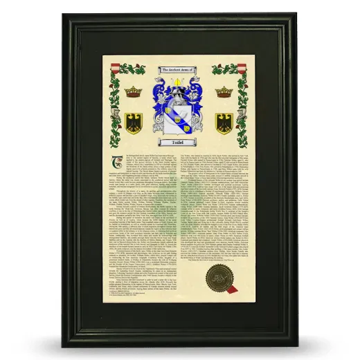 Toifel Deluxe Armorial Framed - Black