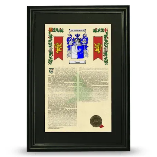 Tomás Deluxe Armorial Framed - Black