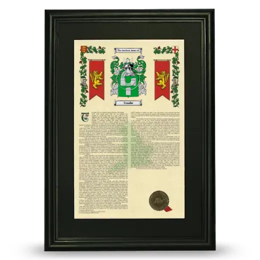 Tombe Deluxe Armorial Framed - Black
