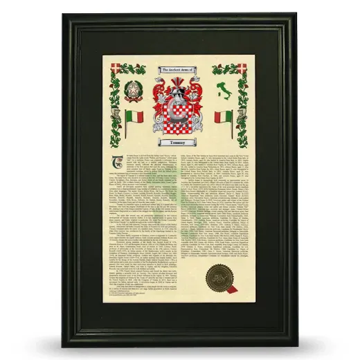 Tommy Deluxe Armorial Framed - Black