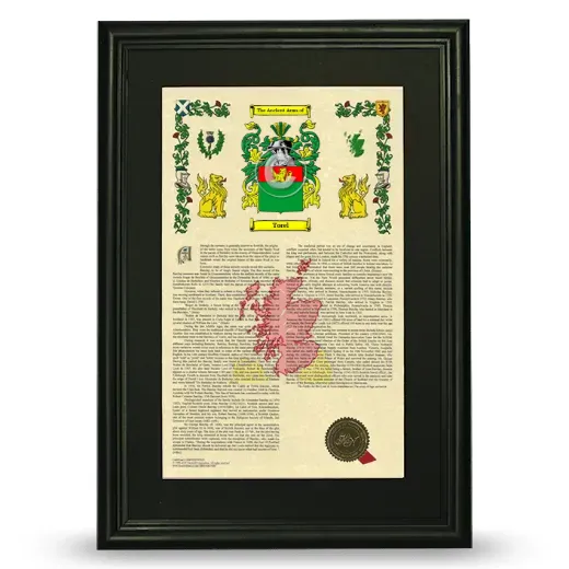 Torel Deluxe Armorial Framed - Black