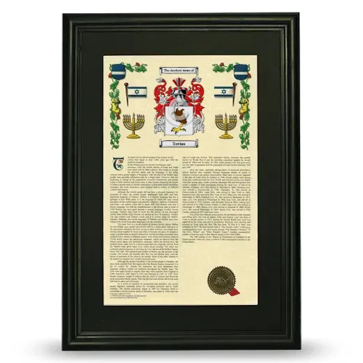 Tovias Deluxe Armorial Framed - Black