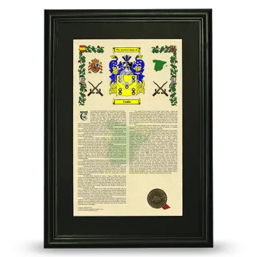 Trabe Deluxe Armorial Framed - Black