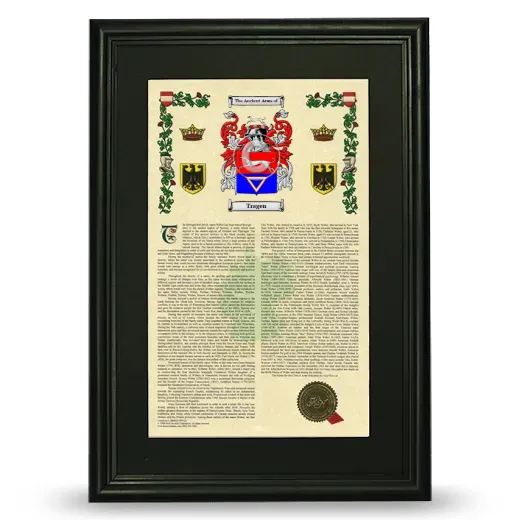 Tragen Deluxe Armorial Framed - Black