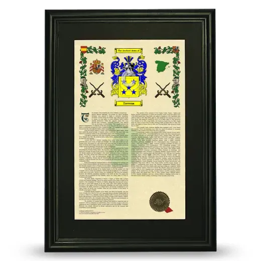 Trevena Deluxe Armorial Framed - Black