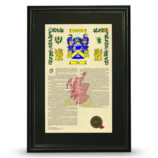 Trey Deluxe Armorial Framed - Black