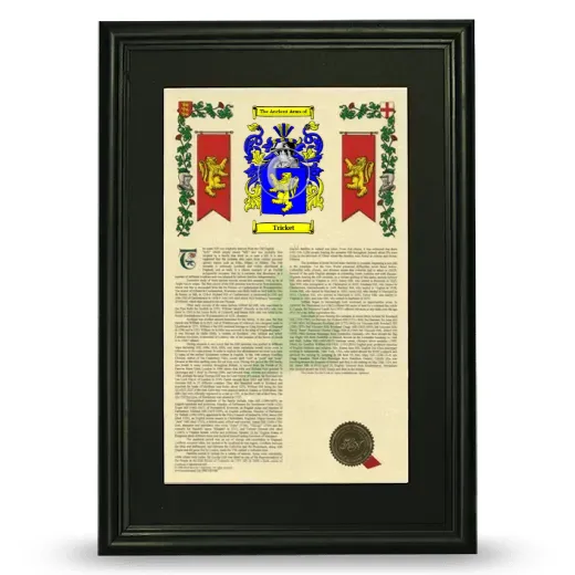 Tricket Deluxe Armorial Framed - Black