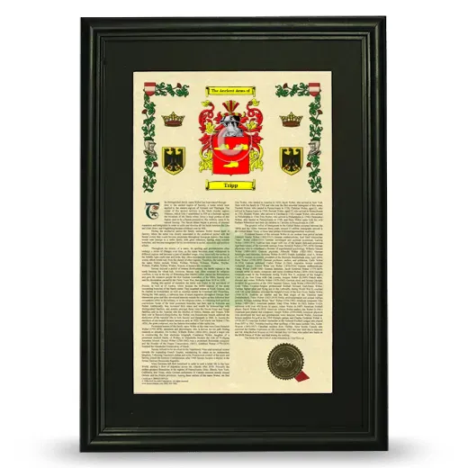 Tripp Deluxe Armorial Framed - Black