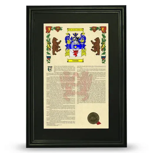 Trotsky Deluxe Armorial Framed - Black