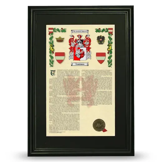 Troutman Deluxe Armorial Framed - Black