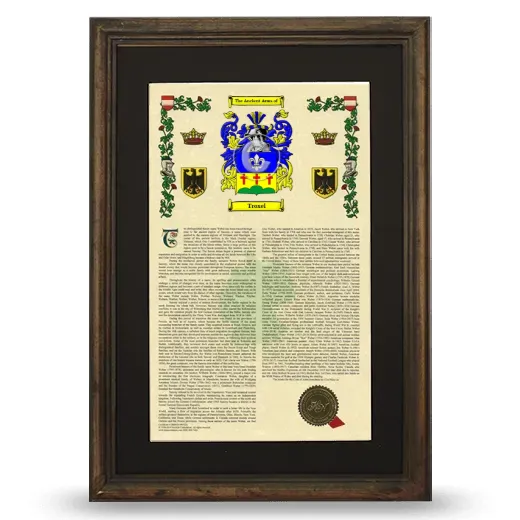 Troxel Deluxe Armorial Framed - Brown
