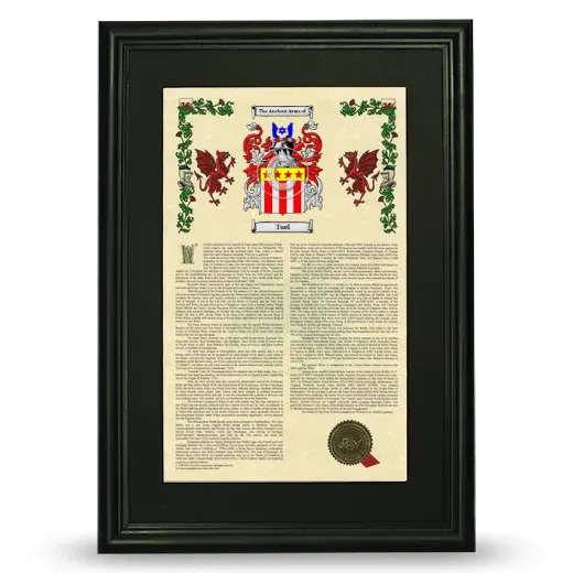 Tuel Deluxe Armorial Framed - Black