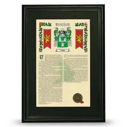 Tumes Deluxe Armorial Framed - Black