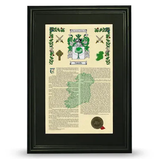 Tumulty Deluxe Armorial Framed - Black