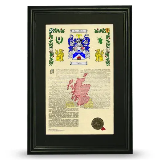 Turks Deluxe Armorial Framed - Black