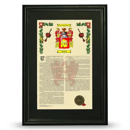 Turman Deluxe Armorial Framed - Black