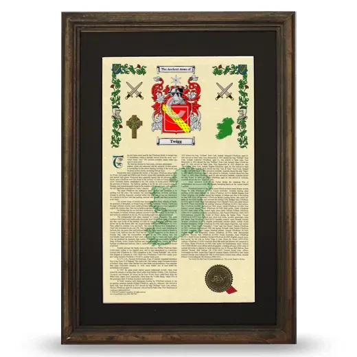 Twigg Deluxe Armorial Framed - Brown