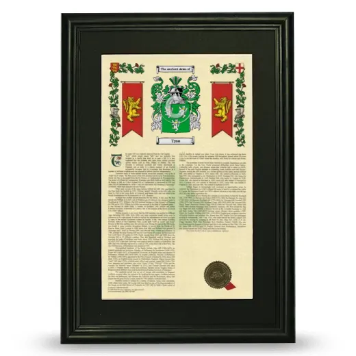 Tyso Deluxe Armorial Framed - Black
