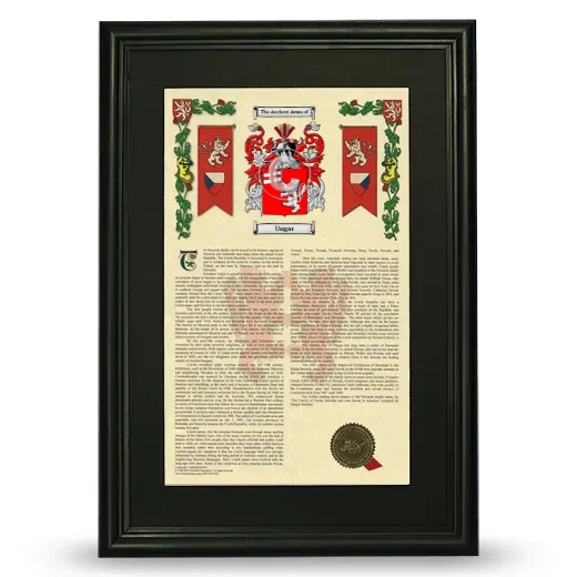 Ungar Deluxe Armorial Framed - Black