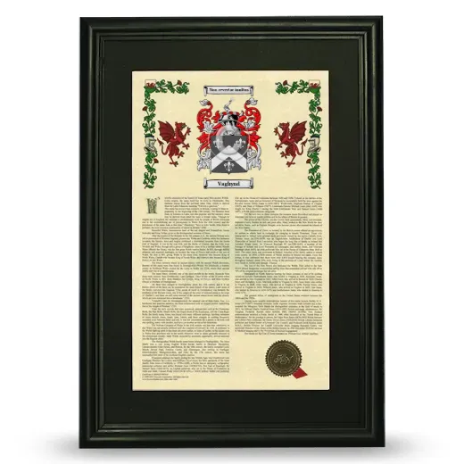 Vaghynd Deluxe Armorial Framed - Black