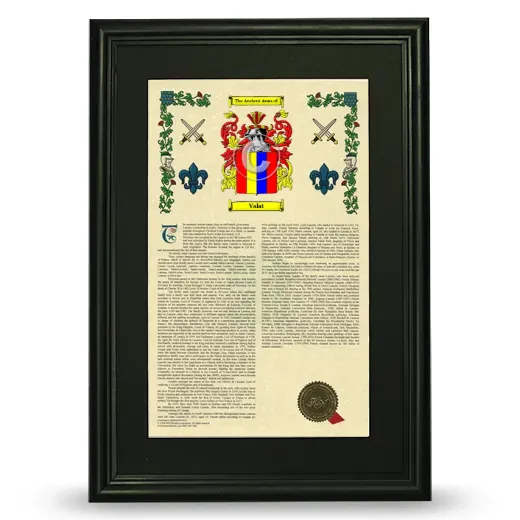 Valat Deluxe Armorial Framed - Black