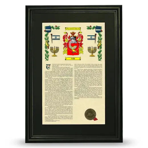 Valk Deluxe Armorial Framed - Black