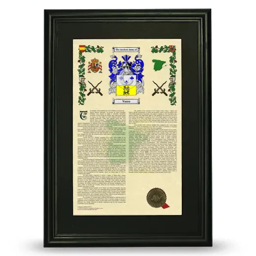 Varro Deluxe Armorial Framed - Black