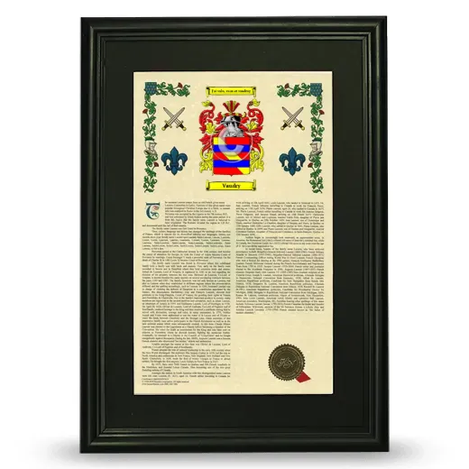 Vaudry Deluxe Armorial Framed - Black