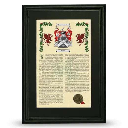 Vaun Deluxe Armorial Framed - Black